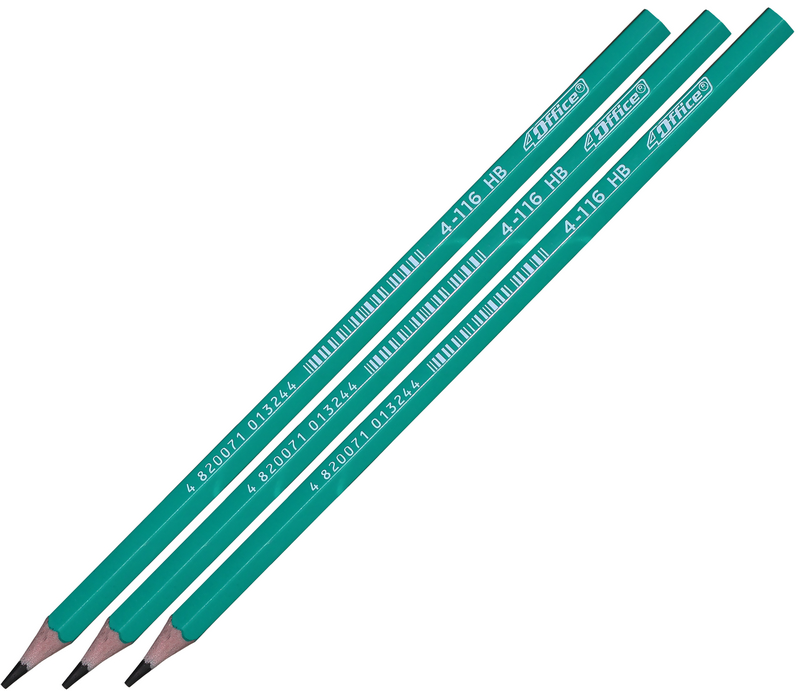 Олівець графітний 4OFFICE (4-116), HB, 175мм, шестигранний